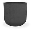 Image de Pot de fleurs rond Basalt Up - Ø 40 x 37 cm - 32,5 L - Gris anthracite -