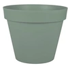 Image de Eda Plastique - Pot De Fleur Rond Toscane - Ø 48 X H39 Cm - 43 - Vert Laurier