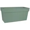Image de EDA Muret TOSCANE 80 cm - Jardiniere a Roulettes - Volume 74 L - Réserve d'Eau et Grille Filtrante - 79 x 35 x 39 cm - Vert laurier