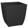 Image de Pot de fleur Stone Diva carré avec bac amovible 43,5 x 44,2 cm-