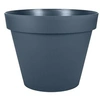 Image de Pot de fleur Rond - - Toscane - Ø 60 cm - 76 L - Intérieur/Extérieur - Ø 59 x H.47 cm - Bleu Jean