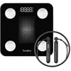 Image de Impédancemètre et corde à sauter connectés 180kg/100g noir GYMFITCONNECT