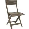 Image de Chaise de jardin pliante GRILL ME Miami Taupe résine anti-UV 110 kg