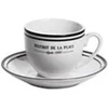 Image de Tasse avec soucoupe Bistrot 9 cl (lot de 6) - - Blanc - Porcelaine