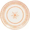 Image de Assiette plate Tamara orange 27 cm (lot de 6) - - Orange - Porcelaine