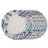 Image de Assiette plate Jardin bleu 27 cm (lot de 6) - Trend'up - Blanc - Faïence