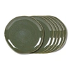 Image de Assiette plate Symphony vert 27 cm (lot de 6) - - Vert - Grès
