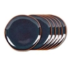 Image de Assiette plate Symphony bleu 27 cm (lot de 6) - - Bleu - Grès