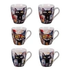 Image de Coffret de 6 tasses Street Cat 23 cl - - Multicolore - Porcelaine
