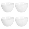 Image de Coffret de 4 coupelles Snow white 11,5 cm - - Blanc - Porcelaine