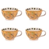 Image de Coffret de 4 tasses Peony 36 cl - - Jaune - Grès