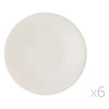 Image de Asssiette plate en grès D27cm blanc - Lot de 6 VESUVIO