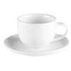 Image de Tasse et sous-tasse à café Ecume 9 cl (lot de 6) - - Blanc - Porcelaine