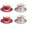Image de Coffret de 4 tasses et sous tasses à thé Bells 18 cl - - Multicolore - Porcelaine