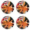 Image de Set de 4 dessous de verre Taiana en manguier 10 cm - - Multicolore - Bois De Manguier