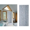 Image de Rideau de porte chenille Florence Gris Blanc - 120 x 220 cm -