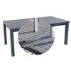 Image de Table en aluminium extensible 8 à 10 personnes Santorin Teck grisé