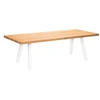 Image de Table de jardin en aluminium et teck recyclé 10 personnes
