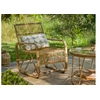 Image de Fauteuil de jardin carré en rotin tressé