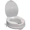 Image de Réhausse WC PMR plastique blanc avec abattant 10 cm