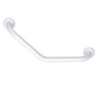 Image de Barre de maintien coudée PMR Essentiel confort aluminium époxy blanc