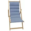 Image de JARDIN PRIVE Chilienne matelassee Fjord - Toile amovible - Bleu Indigo