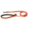 Image de Martin Sellier - Laisse Double en Nylon de 25-60cm pour Chien - Orange