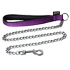 Image de Martin Sellier - Laisse en Chaîne Forte et Nylon de 25-100cm pour Chien - Mauve