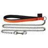 Image de Martin Sellier - Laisse en Chaîne Forte et Nylon de 25-100cm pour Chien - Orange