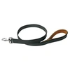 Image de Martin Sellier - Laisse en Cuir Black&Tan pour Chien - 25/100cm