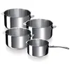 Image de Bekaline 12326984 Evolution Série de 4 Casseroles + 1 Manche Amovible en acier inoxydable 14/20 cm en occasion ou reconditionné