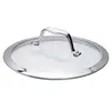 Image de Couvercle Evolution 14 cm en verre et inox - - Transparent - Verre