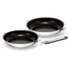 Image de KITCHEN FUN BY BEKA - 12901844 - LOT DE 2 PoeLES MOVE ON 24-28 CM - EN ACIER INOXYDABLE - INTERIEUR REVETU -TOUS FEUX + INDUCTI