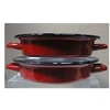 Image de Plat à ouf émaillé 18 cm rouge - - Rouge - Acier