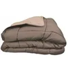 Image de Couette Calgary microfibre 200x200 cm taupe et lin