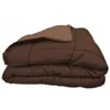 Image de Couette Calgary microfibre 200x200 cm choco et moka