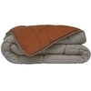 Image de Couette Microfibre 400g/m2 CALGARY - 220 x 240 cm - Gris galet et Marron gimgembre
