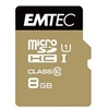 Image de Gold+ - Carte mémoire flash (adaptateur SD inclus(e)) - 8 Go - Class 10 - micro SD - or
