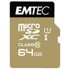 Image de Gold+ - Carte mémoire flash (adaptateur SD inclus(e)) - 64 Go - Class 10 - micro SD - or