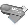 Image de Clé USB Emtec D280 Dual argent 64 Go USB A USB C USB 3.2 Gen 1