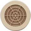 Image de Grille Fixe Ronde à Clipser Avec Moustiquaire ø100mm Sable - Autogyre