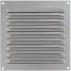 Image de Grille à persiennes fixes avec moustiquaire Eoliance Habitat en aluminium anodisé 150mm x 150mm