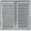 Image de Grille à persiennes fixes avec moustiquaire Eoliance Habitat en aluminium anodisé 200mm x 200mm