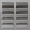 Image de Grille à persiennes fixes avec moustiquaire Eoliance Habitat en aluminium anodisé 250mm x 250mm