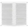 Image de Grille à persiennes fixes avec moustiquaire Eoliance Habitat blanche 200mm x 200mm