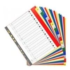 Image de exacompta intercalaires en plastique, a-z, a4+, 20 touches noir