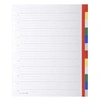 Image de Intercalaires Exacompta Polypro 12 positions A4