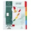 Image de exacompta intercalaires en carton, a4 maxi, 6 touches noir