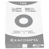 Image de Etui de 100 fiches bristol quadrillées non perforées 125 x 200 mm Blanc