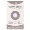 Image de Etui de 100 fiches bristol uni perforées 75 x 125 mm Blanc